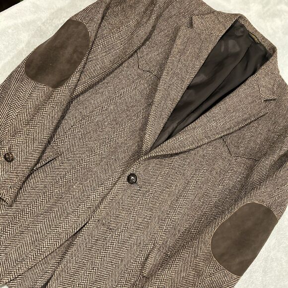 80s Levis Western Wear Blazer Jacket Men Medium Chest 22 Business PeaCoat Office - Picture 10 of 14